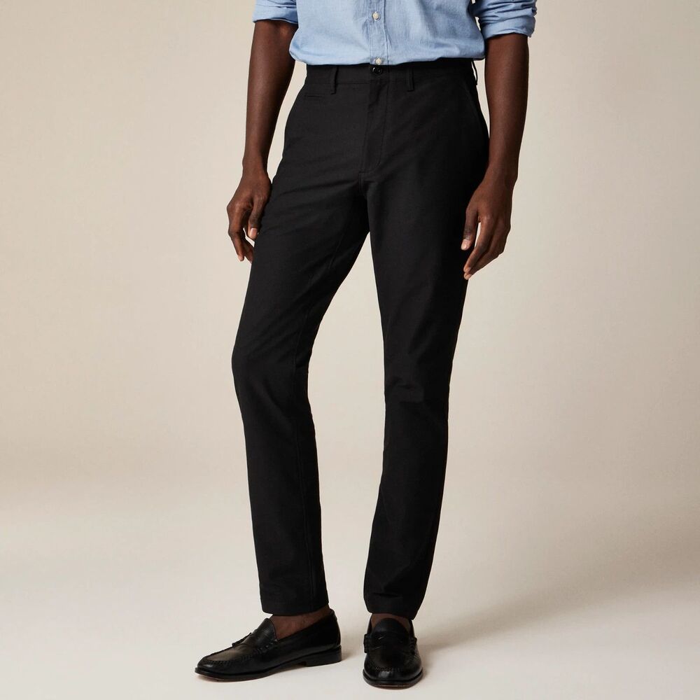 J.CREW Men's 1040 Athletic Tapered-Fit Tech Pant 33X34 Black Stretch NWT B33